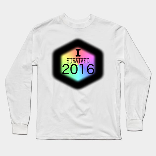 I Survived 2016! Long Sleeve T-Shirt by roboguy88